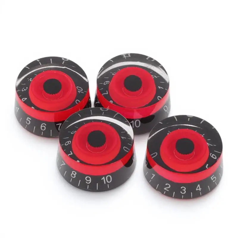 

4Pcs Gd17a Acrylic Guitar Bass Amp Replacement Knobs Fits Import Concentric Split Shaft Control Amplifier Effect Pedal