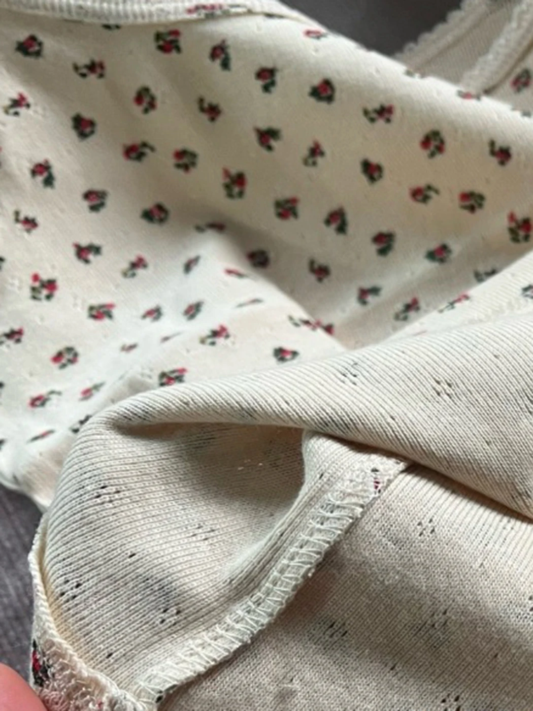 Lace Trim Bloemen Gedrukt Oogje Tank Top Vrouwen Zomer Kleding Katoen Sexy Hemdje Tops Meisjes Camis Crop Tops Y2k Streetwear