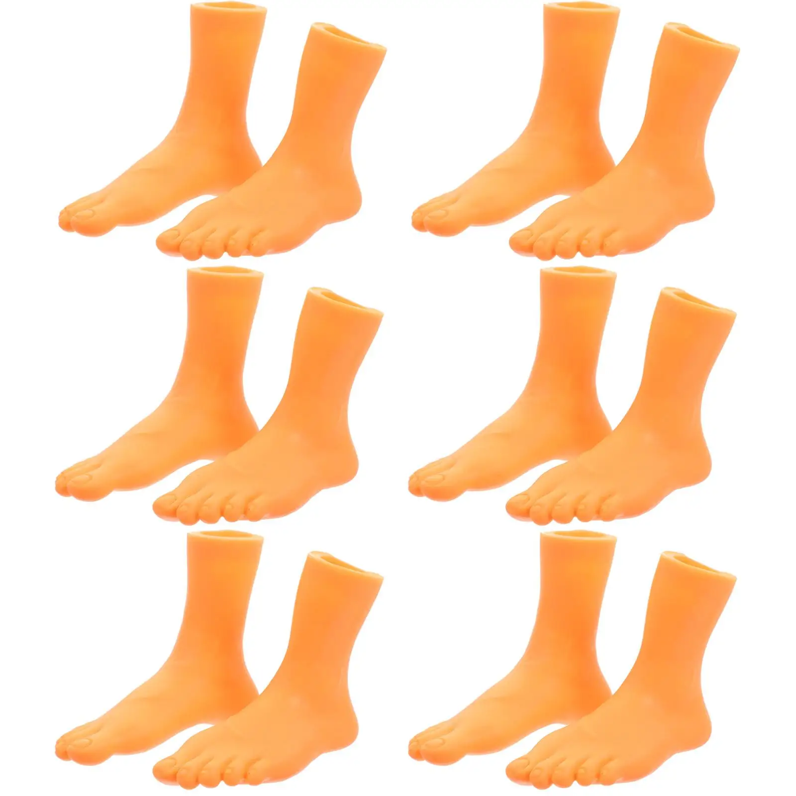 

12 Pcs Foot Finger Puppets Toe Cover Toys Safe Material Fine Texture Funny Kids Companion Class Gathering Party Educational