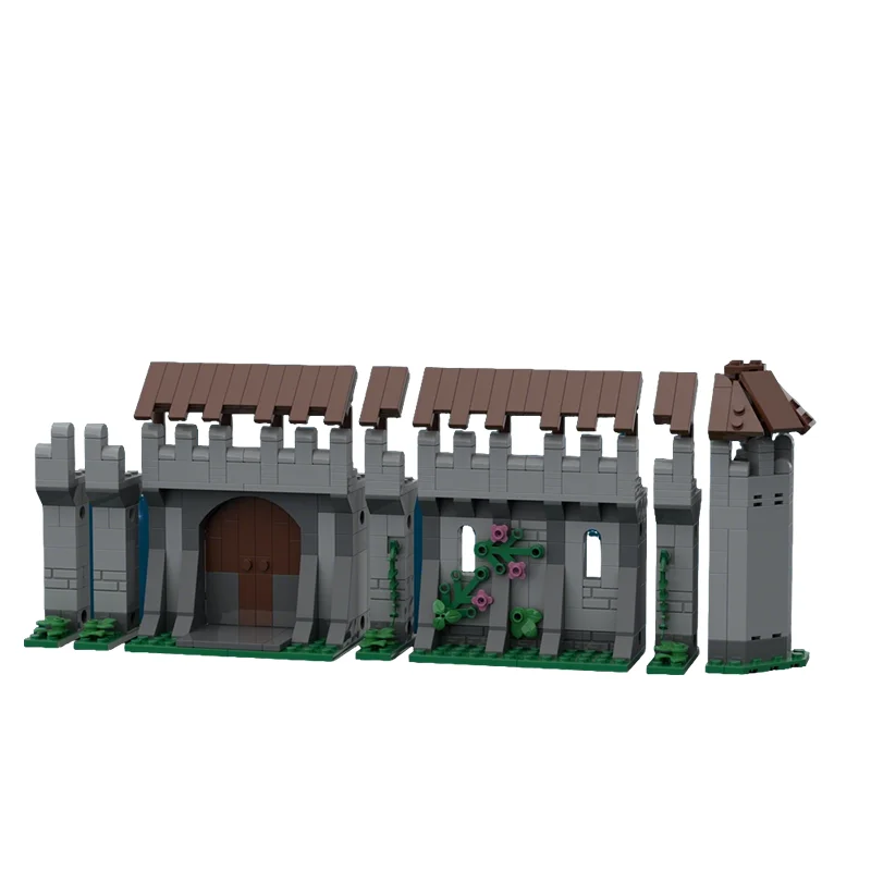 437pcs-moc-street-view-modular-castle-walls-connectors-model-custom-building-blocks-architecture-diy-assembly-display-gift-set