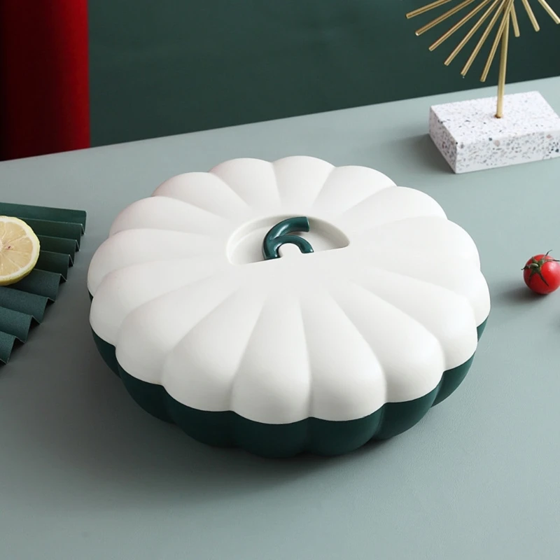 Pumpkin Candy Storage Box with Toothstick Holder Chocolate Candy Cookies Case