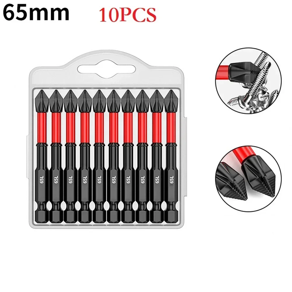 10pcs PH2 Magnetic Screwdriver Bit 25/50/65/70/90/150mm Anti-Slip Long Driver Drill Bits For Home Car Electrical Repair