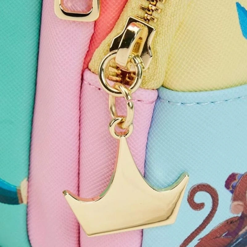 디즈니 Loungefly 만화 애니메이션 공주 콜라주 시리즈 미니 레저 배낭 소녀 패션 액세서리 배낭 학생 크리스마스 선물