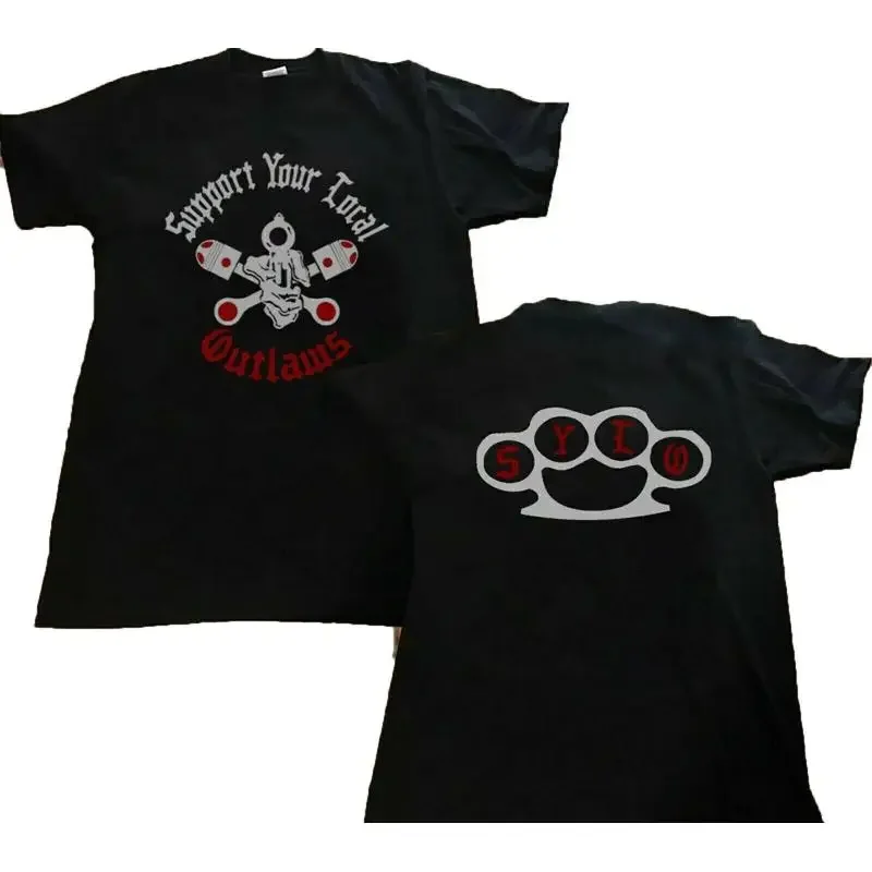 Sale _Vintage Mc Outlaws Support Your Local Size S 5Xl T Shirt