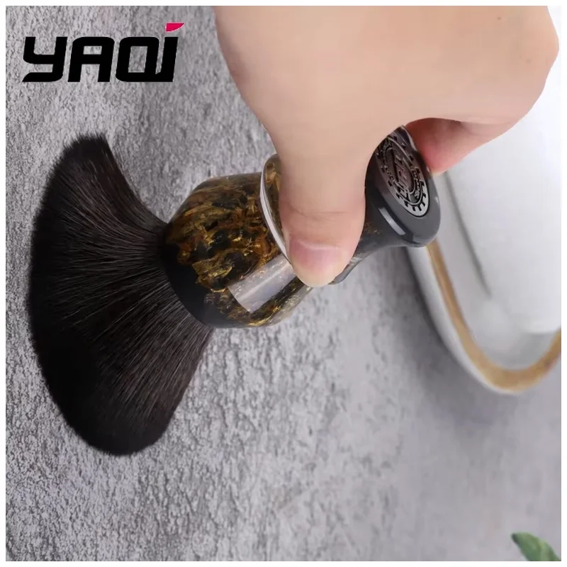 YAQI DEEP STONES 24mm Synthetic Hair Resin Handle Wet Shaving Brush Wet Shave Tools Men Shaving Products Men Best Gift for Men