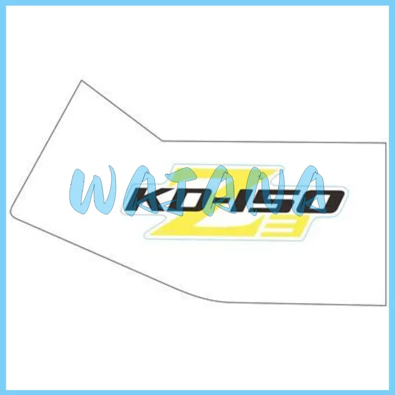 Kd150-z3 Decal on the Rear of the Left / Right Side Cover (bright Yellow/kd-150/high Viscosity) 1210312-645000 / 1210312-646000