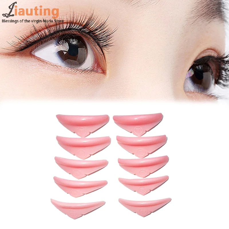 5 Größen 3d Wimpern Dauerwelle Locken wickler Lift Pads Wimpern Dauerwelle Pads Stangen für Wimpern heben Silikon für Wimpern Make-up Beauty Tool