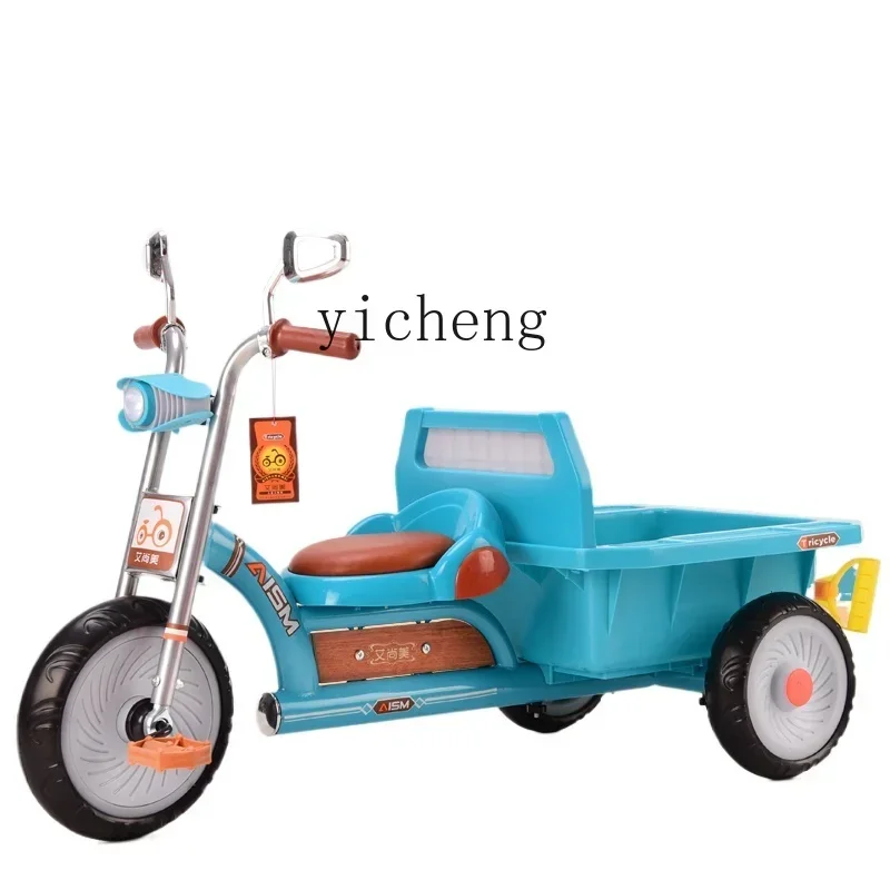 Children's Tricycle Bicycle 1-6 Years Old Can Take People Baby's Bike Children's Bicycle With Rear Bucket