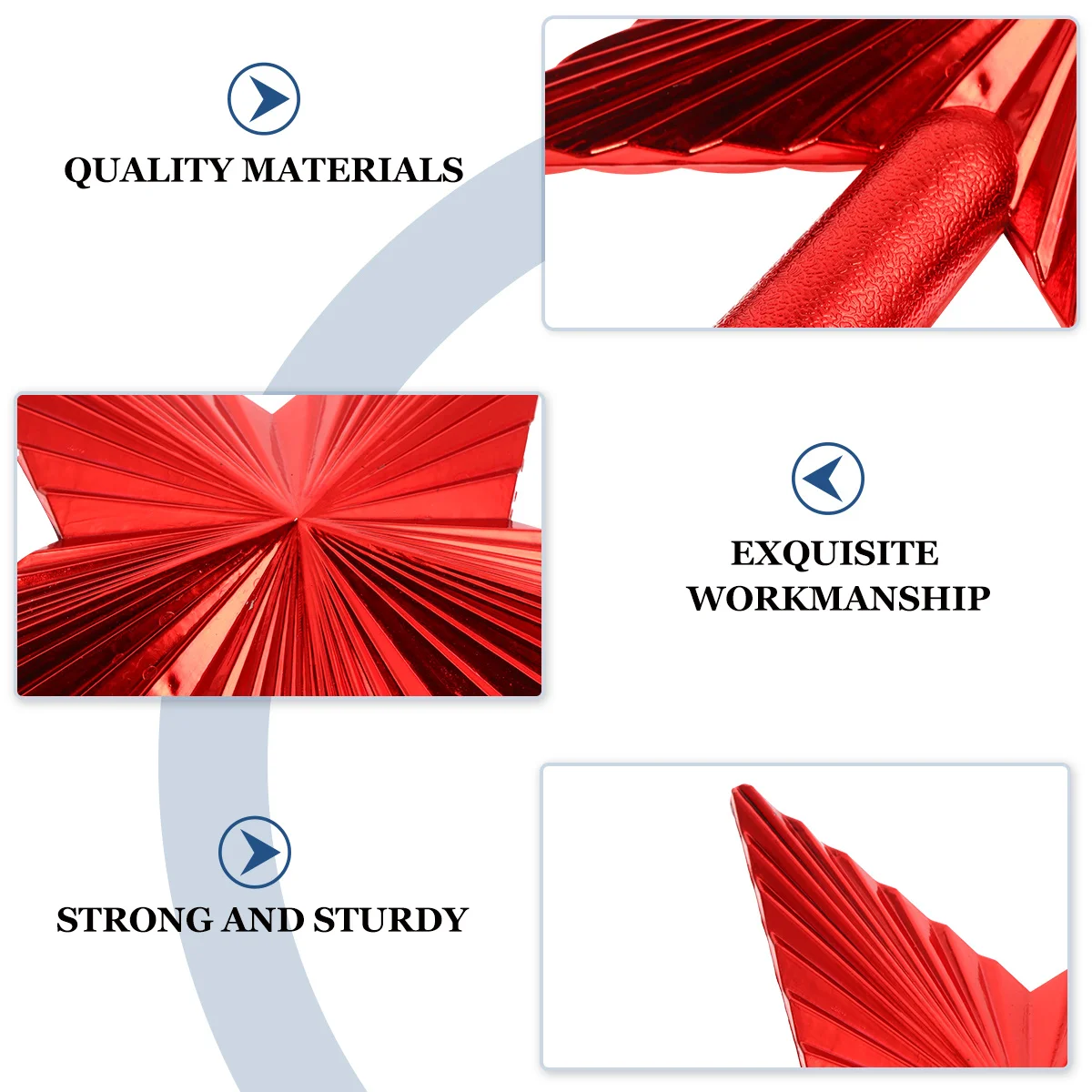 

2Pcs Christmas Tree Topper Star Xmas Treetop Decor Holiday Decoration Lively Festive Atmosphere Yearly Use Christmas Tree Topper