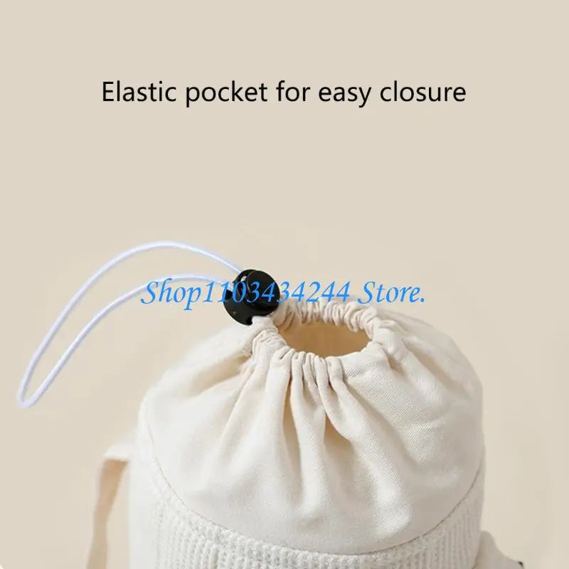 

Portable Baby Bottle Carrying Case Storage Bag for Easy Feeding Water Cup Organiser with Lovely Bear Embroidery