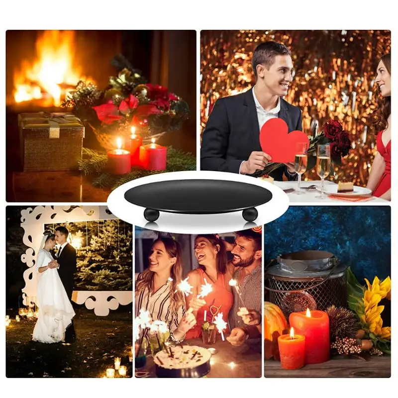 Iron Candle Rack Sturdy Candle Holder Base Creative Metal Candle Stand for Dinner Party Centerpieces