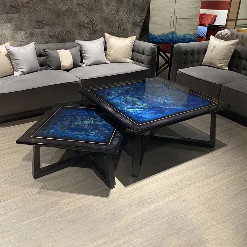 Placage de table basse de luxe légère