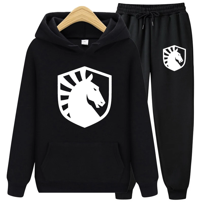 2024 Spring Brand Men Hoodies Sweatshirt+Sweatpants Suit Autumn Winter Warm Tracksuit Sets Men's Classic Hooded Outwear Sets