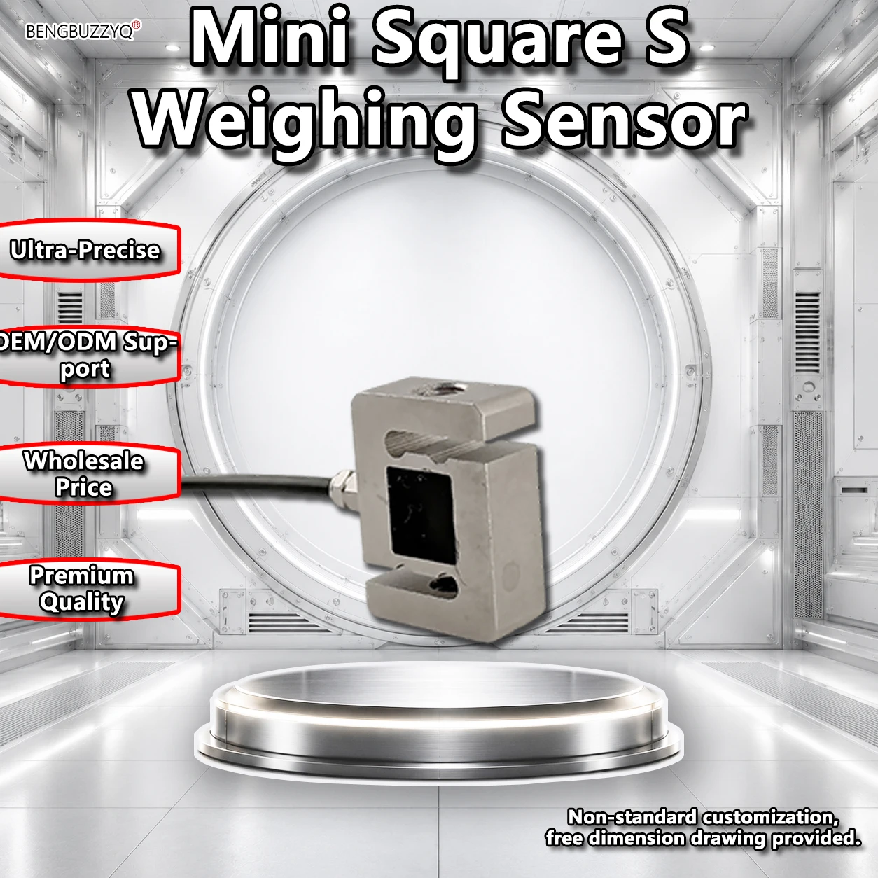 Miniature S-Type Load Cell Sensor 30kg 100kg 200kg, Tension and Compression Bi-directional Force Transducer, Professional Grade