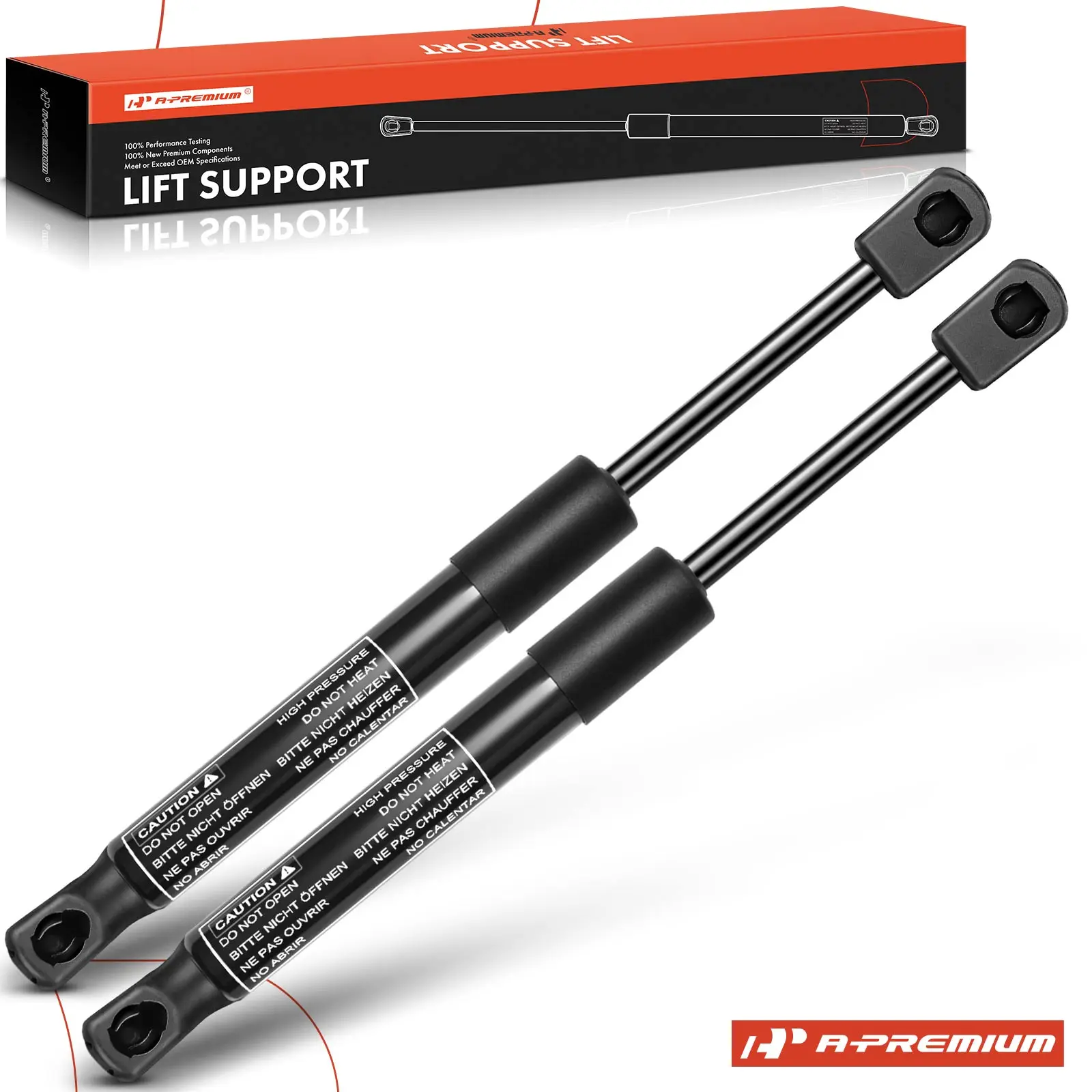 A-Premium 2Pcs Rear Trunk Lift Support Shock Strut for Mercedes-Benz SL320 1994-1997 300SL 500SL 1990-1993 600SL 1993