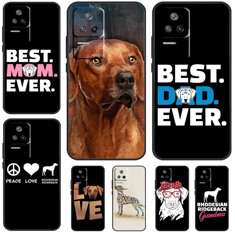 Rhodesian Ridgeback Dog Case For POCO X6 Pro X3 X4 X5 F5 Pro F3 M5s Cover For Xiaomi 13T 14 13 Pro 11T 12T 12 Lite