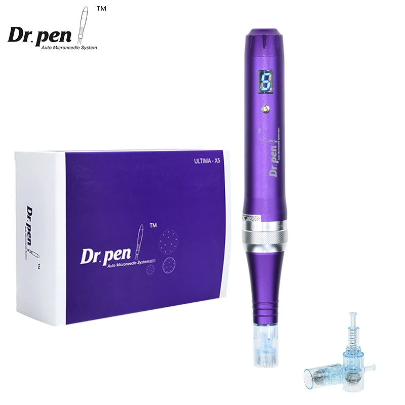 Dr Pen-máquina de microagujas Ultima X5, Derma Pen, inalámbrica, profesional, MTS, cuidado de la piel facial