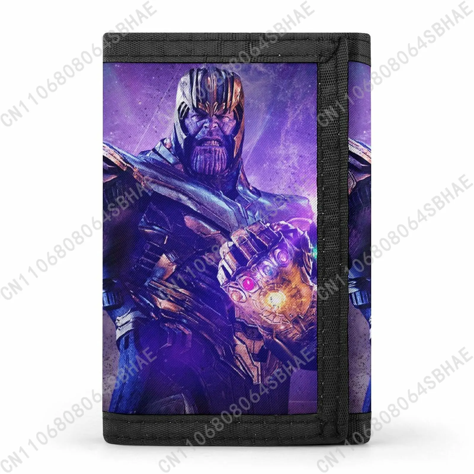 

Marvel Thanos Tri Fold Wallet Teenage Girls Boys Slim 3 Fold Card Personalized Pattern Purse School Daily Use Cosplay