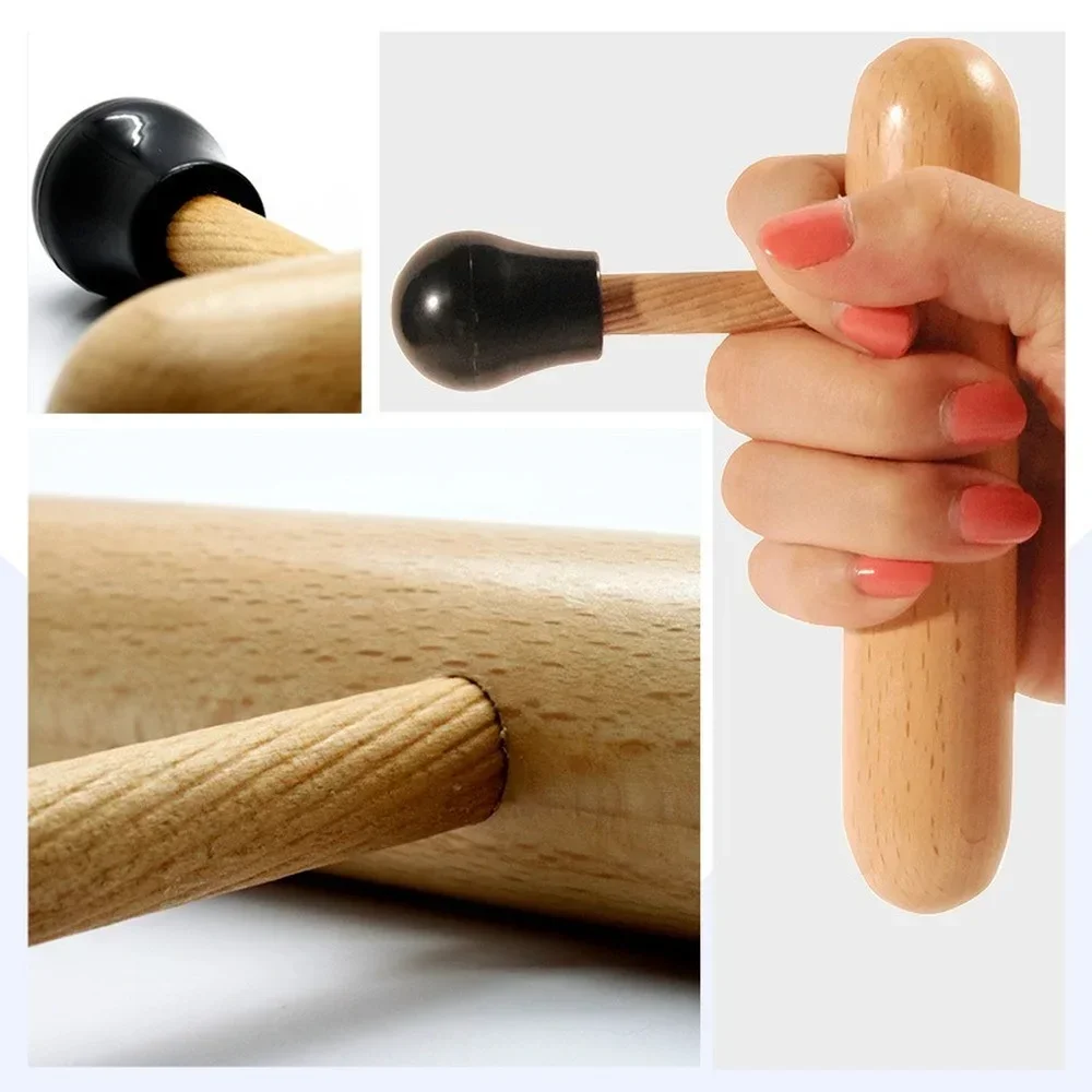 Wooden Dredging Acupoint Massager Beauty Salon Spa Manual Back Massage Stick Massage Acupoint Stick