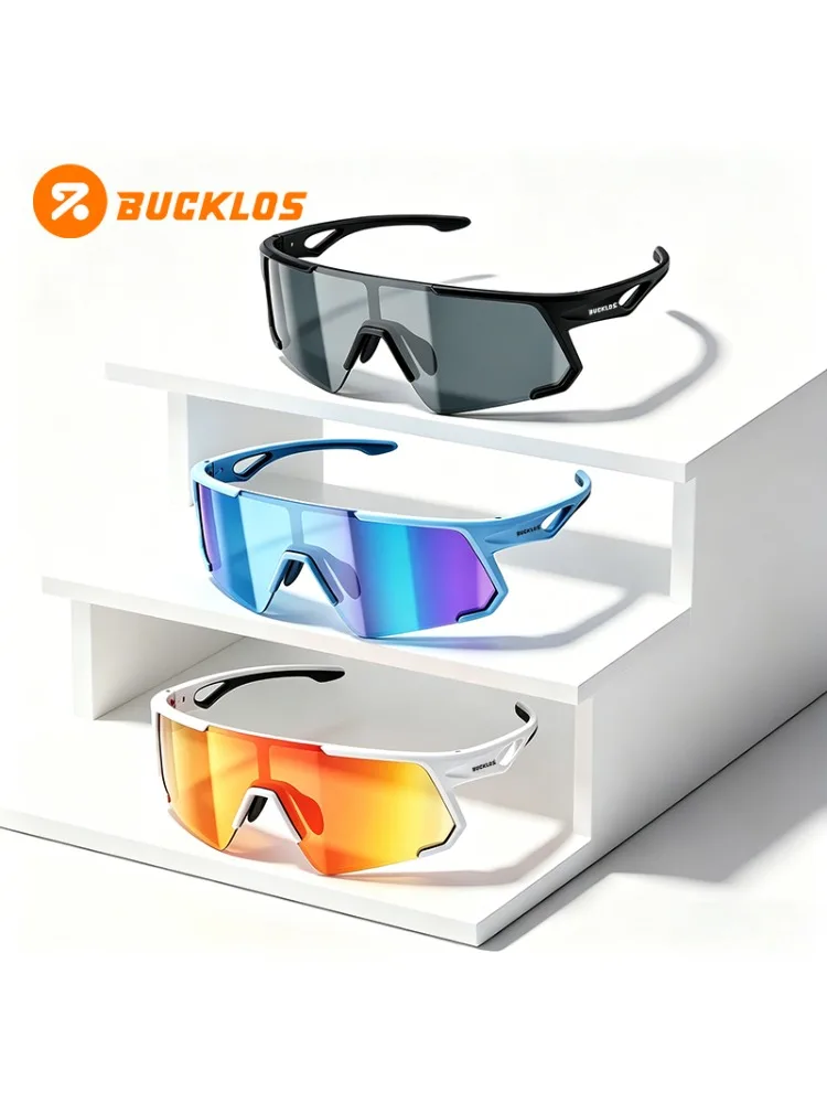 AliExpress NONE BUCKLOS Cycling Glasses UV400 Outdoor Sports Sunglasses Men Women MTB Road  Adjustable TR-90 Frame Cycling Glasses Bike Parts