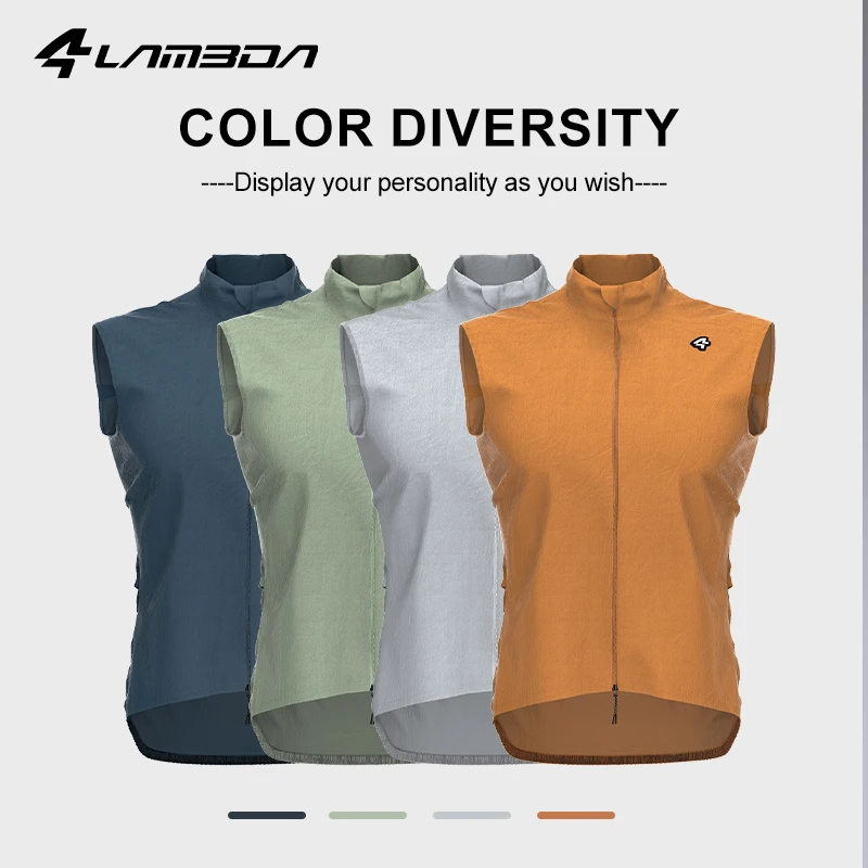 

LAMEDA Cycling Wind Vest Men Women Lightweight Breathable Packable Running Windbreaker Reflective Stripes 2025 Quick Dry Outdoor