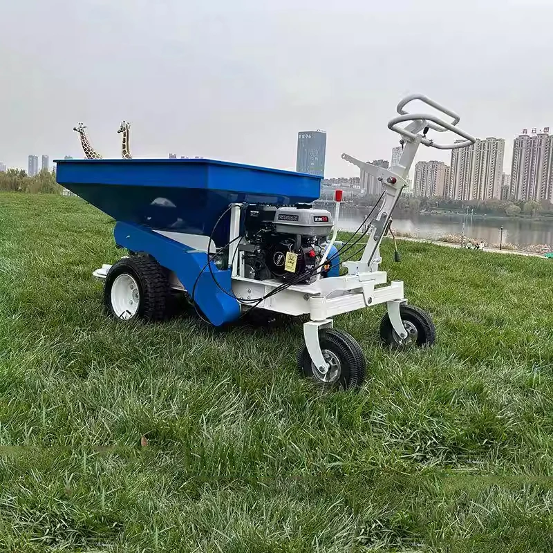 HT400 Self-propelled Fertilizer Spreader, Fertilizer and Seeder Combination, Walk-behind Lawn Fertilizer Spreader (Customized)