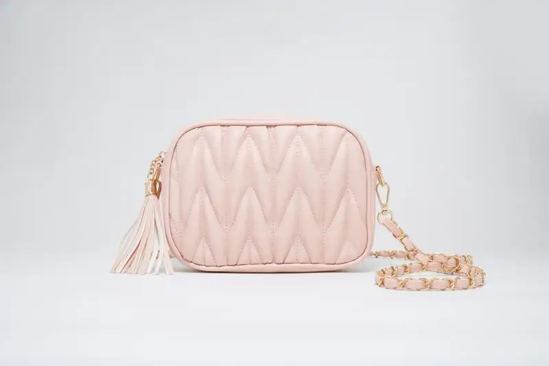 Women\'s 2023 Designer Fashion Trend Black Pink Classic Quilting Crossbody Bag Metal Leather Shoulder Strap Chain Diamond Lattice