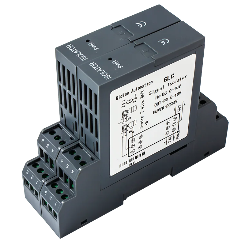 DC Signal Isolators 1 In 1 Out  Analog Signal Isolators 4-20mA 0-10V Signal Converter 4 to 20ma 0 to10v Current Signal Converter