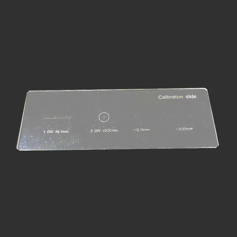 0.01mm Calibrate Microscope Slide Stage Micrometer Calibration with 4 Scales