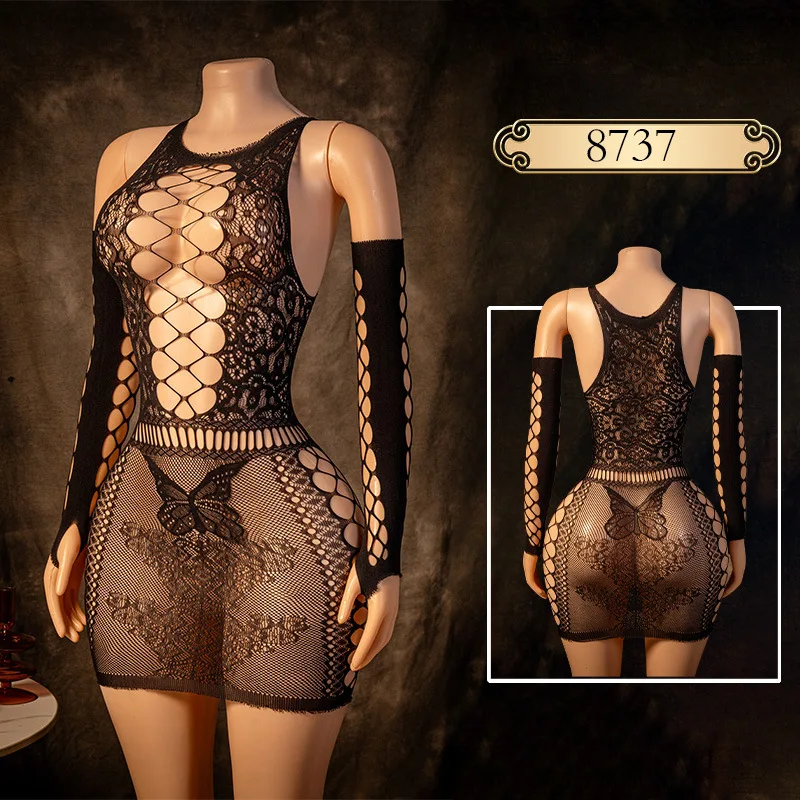 Lingerie Sexy Plus Size em Rede Colorida, Roupas de Festa, Brinquedos Sexuais, Bodysuits Femininos para o Natal e Dia dos Namorados