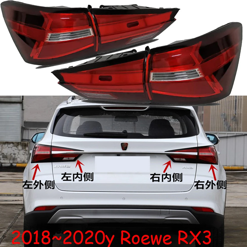 

1 шт. автомобильные аксессуары, бампер RoeweRX3, задний фонарь Roewe RX3, задний фонарь 2018 ~ 2020y, автомобильные аксессуары, противотуманная фара Roewe RX3