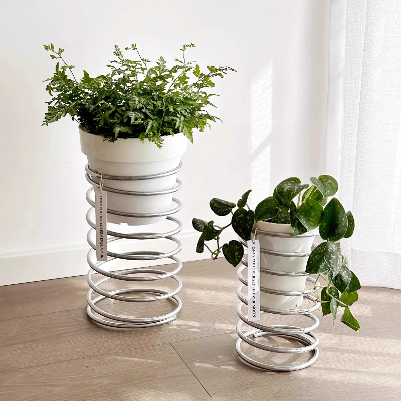

Colorful Spring Plant Stand Creative Flower Pot Riser Rack Indoor/Outdoor Plant Shelf Desktop Flowerpot Base for Decoration