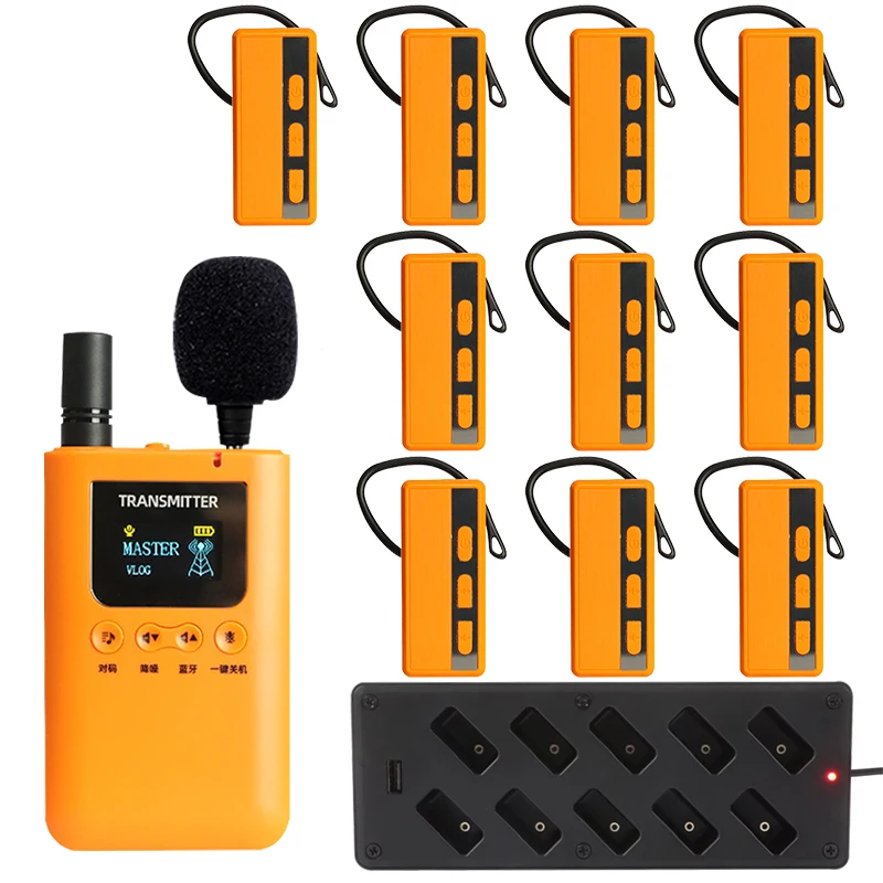 

Беспроводная аудиосистема с шепотным звуком 2,4G, длительный срок службы для преподавания синхронного устного гида в церковном турне