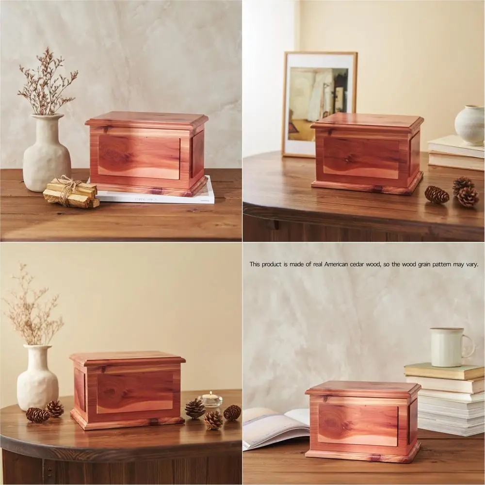 

Урна из пепла для взрослых ручной работы из кедрового дерева от AspenStudio