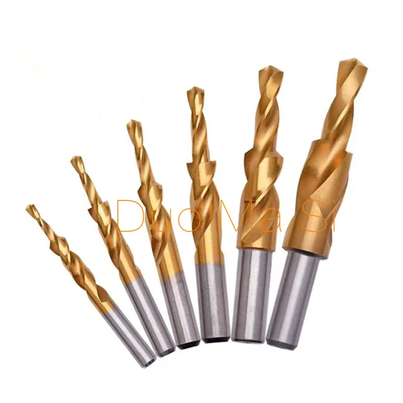 1PCS Counterbore Twist Step Drill 90/180 Gradi contenente cobalto HSS M3 M4 M5 M6 M8 M10 M12 Foratura dei metalli Smusso Step Drill