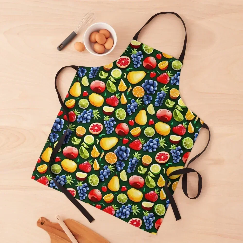 

Mixed Fruit Apron Men kitchen household woman Apron