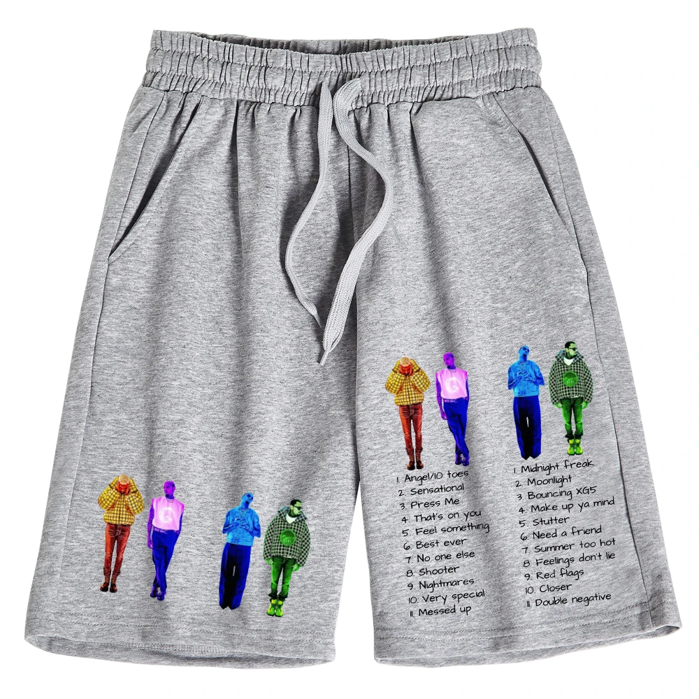 Chris Brown Rapper Shorts Pants Cotton Trousers Man Woman Pants