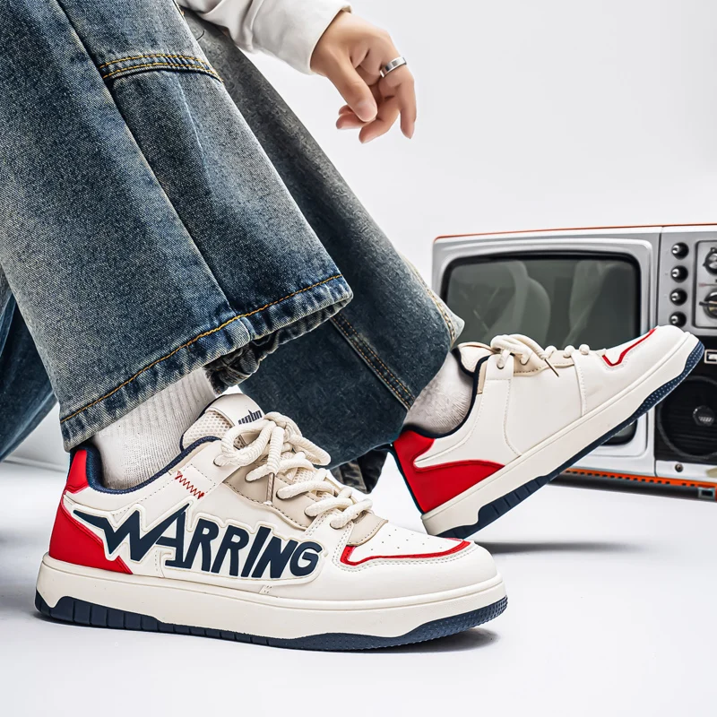 Street Style Men's Skateboard Shoes Fashion Casual Designer Shoes For Men Platform Sneakers Low-cut Non-slip Sports Shoes Man