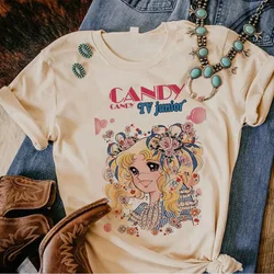 女性のためのキャンディーTシャツ,デザイナーウェア,牛,日本