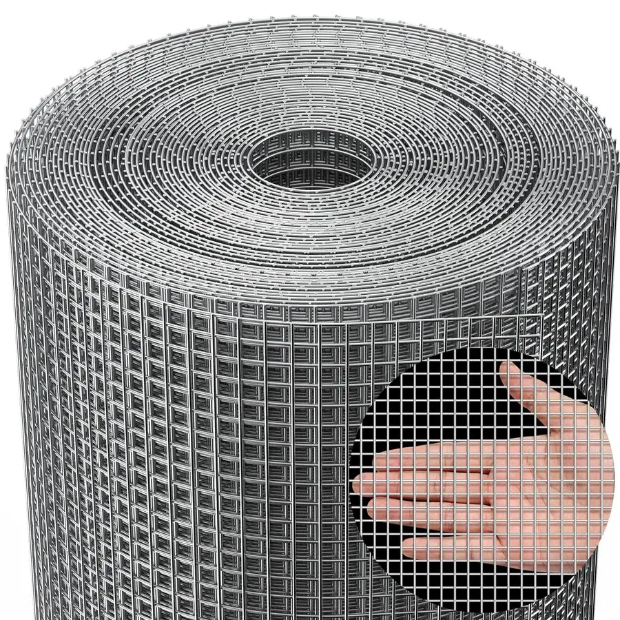 

Hardware Cloth 1 2 inch 48inx50ft 19 Gauge Chicken Wire HotDipped Galvanized After Welding Welded Wire Fencing Mesh Roll Garden
