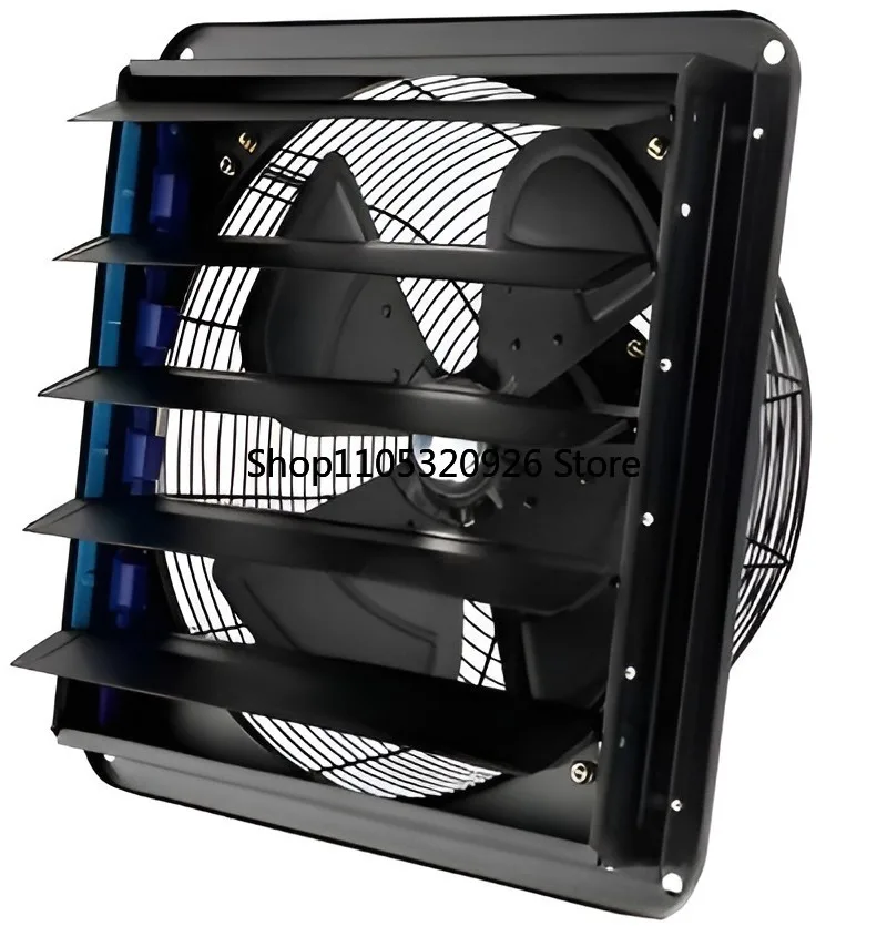 10/12/14/16 inch Shutter Exhaust Fan Wall Mounted Attic Vent Fan with Variable Speed Controller AC Motor for Greenhouse