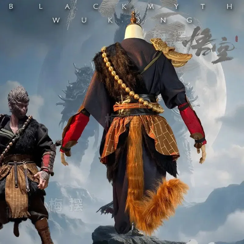 25COSBlack Myth Wukong Cosplay Costume Black Myth Collector's Edition Destiny Man Cosplay Costume 3D Re Installation Accessories