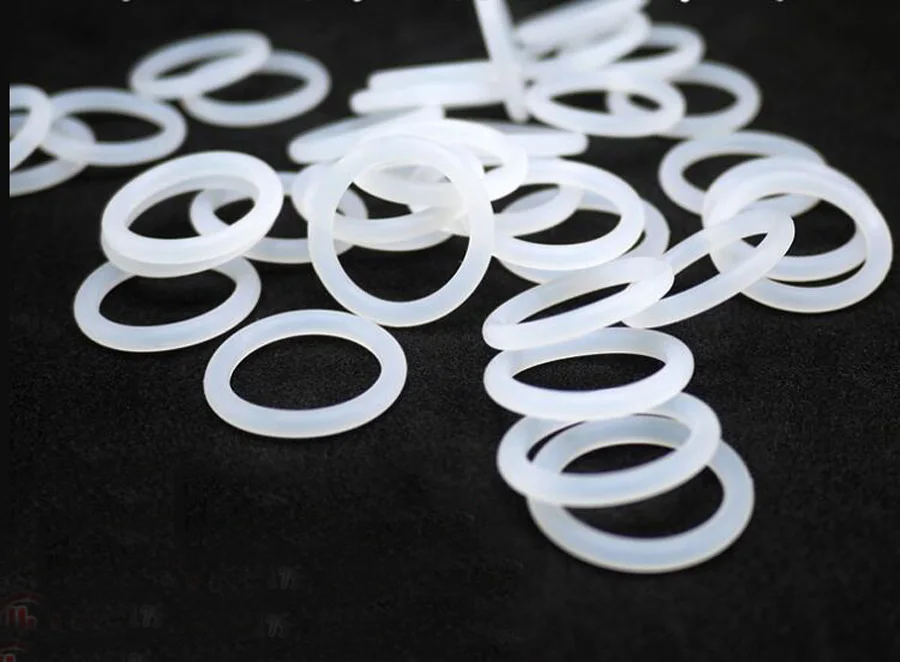 CS2mm OD5mm-90mm White Silicone O-ring Waterproof Sealing Ring High Temperature Resistant Silicone O Ring Seal Rubber Gasket