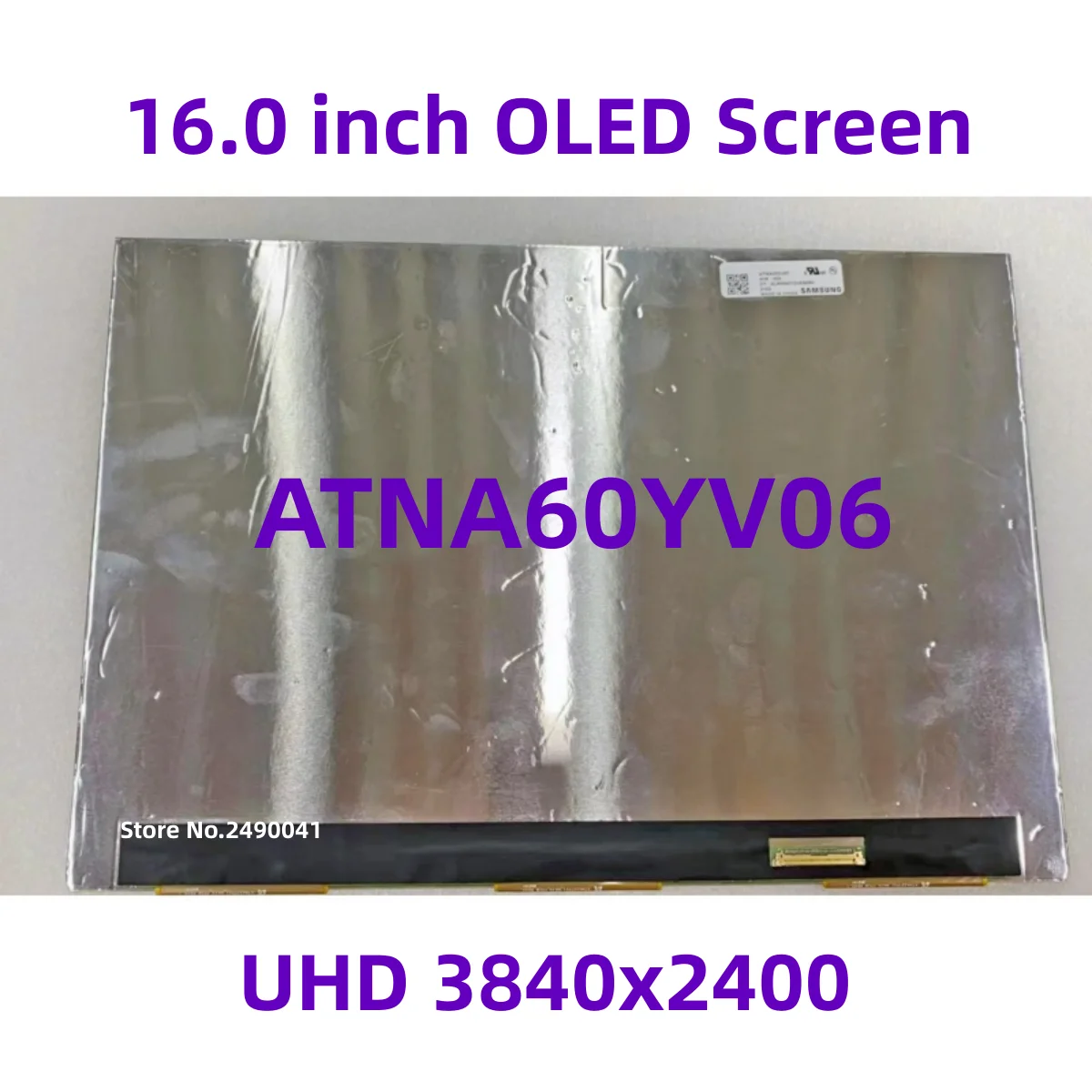 

ATNA60YV06 ATNA60YV06-0 16.0 Inch OLED Screen IPS Panel AM-OLED Display 4K UHD 3840x2400