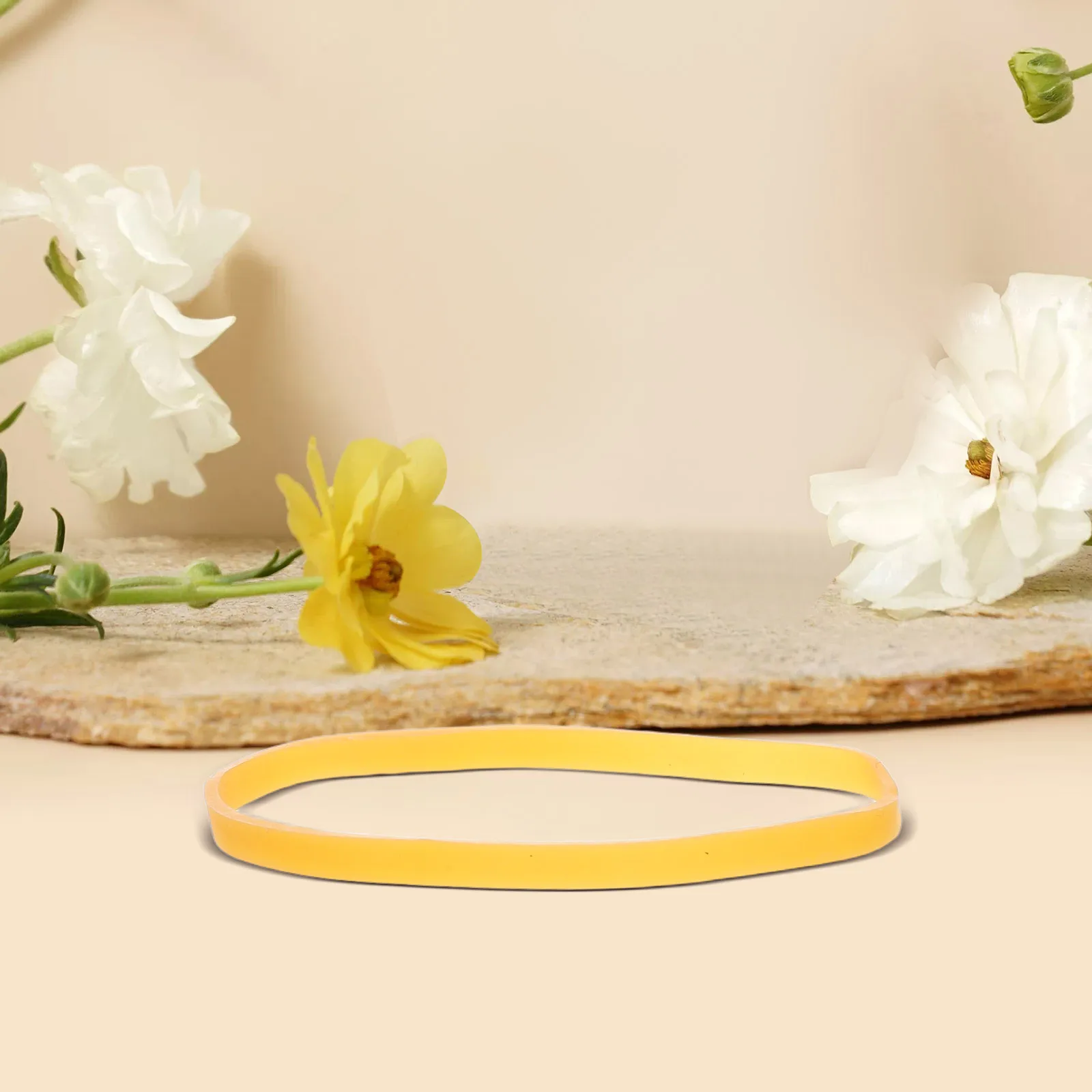 

300Pcs Large Rubber Bands Yellow 5Mm Extra Wide Heavy Duty Elastic Bands for Office School Home Use Money Cash Wrapping Notebook