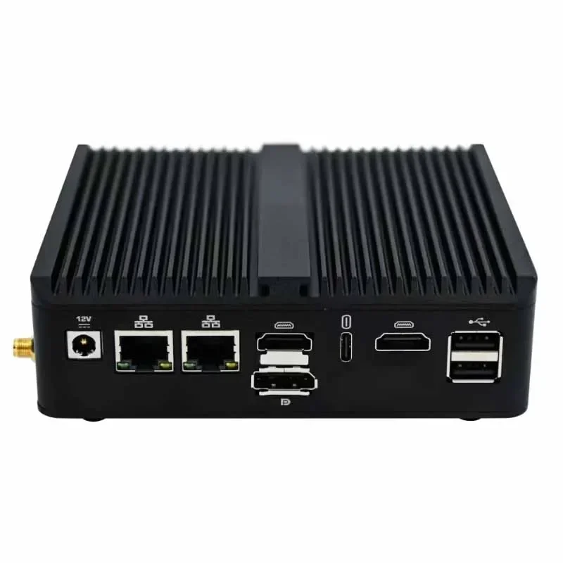 Robusto 12a geração alder lake n100/n300/n305 6 lan rede de segurança sem ventilador firewall roteador pfsense mini pc 2 * com poe 86 x ddr4