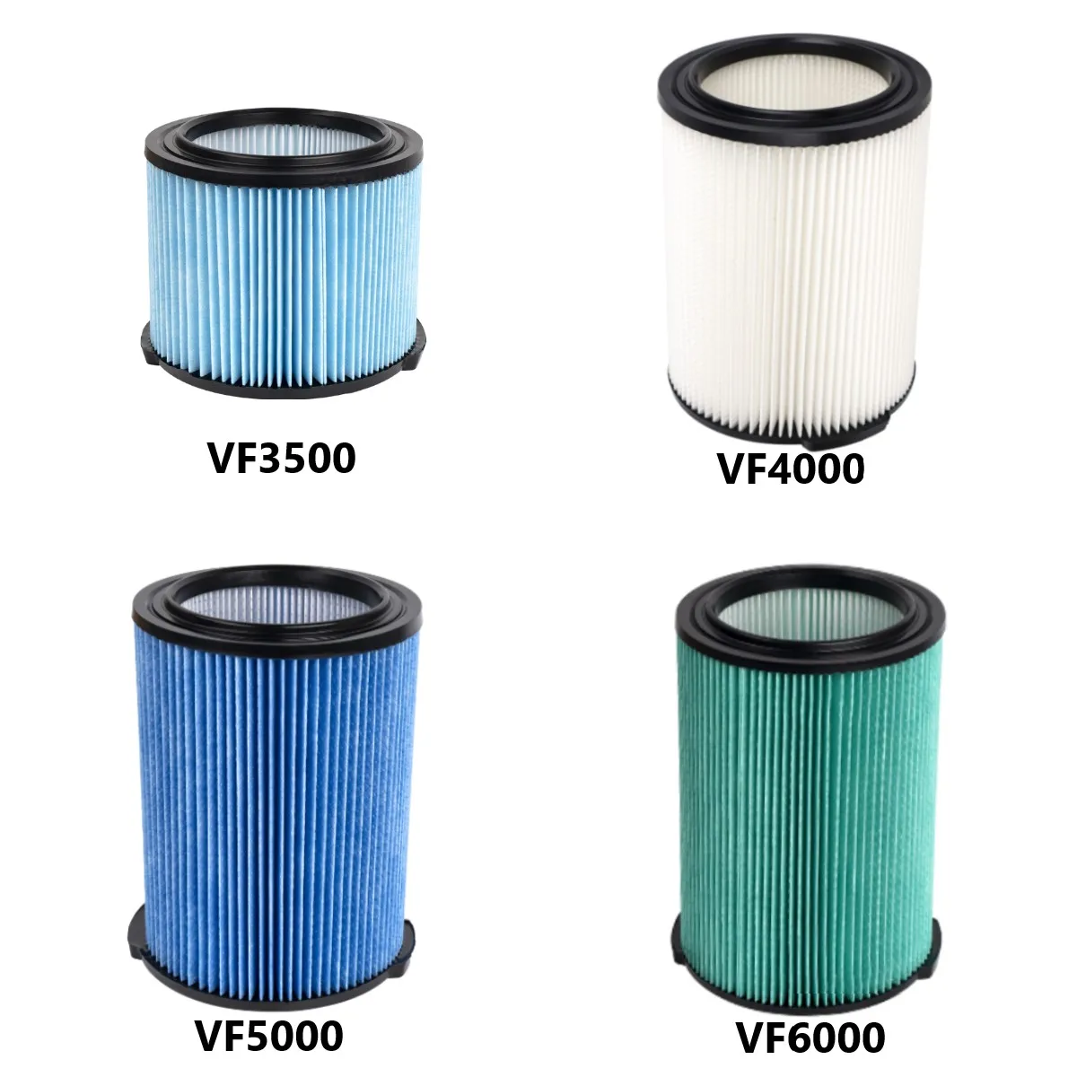 Filtro Padrão para Aspirador de Líquidos e Sólidos RIDGID VF3500 VF4000 VF5000 VF6000, Peças de Reposição e Ferramentas