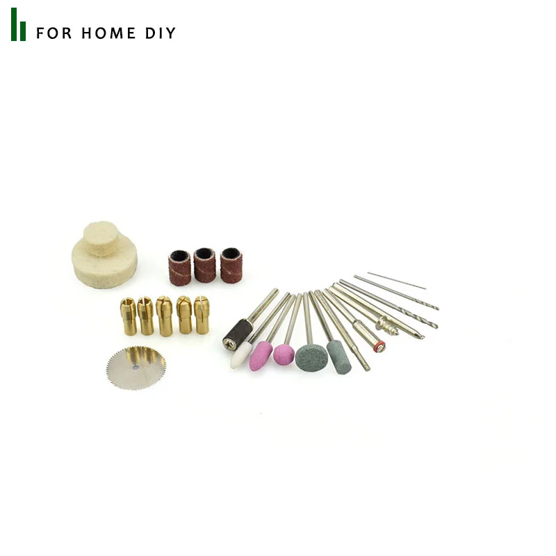 Dremel 액세서리 회전 도구 세트, 전기 드릴용 연마재, 목재 금속 조각 절단 연삭 조각 연마용, 24 개