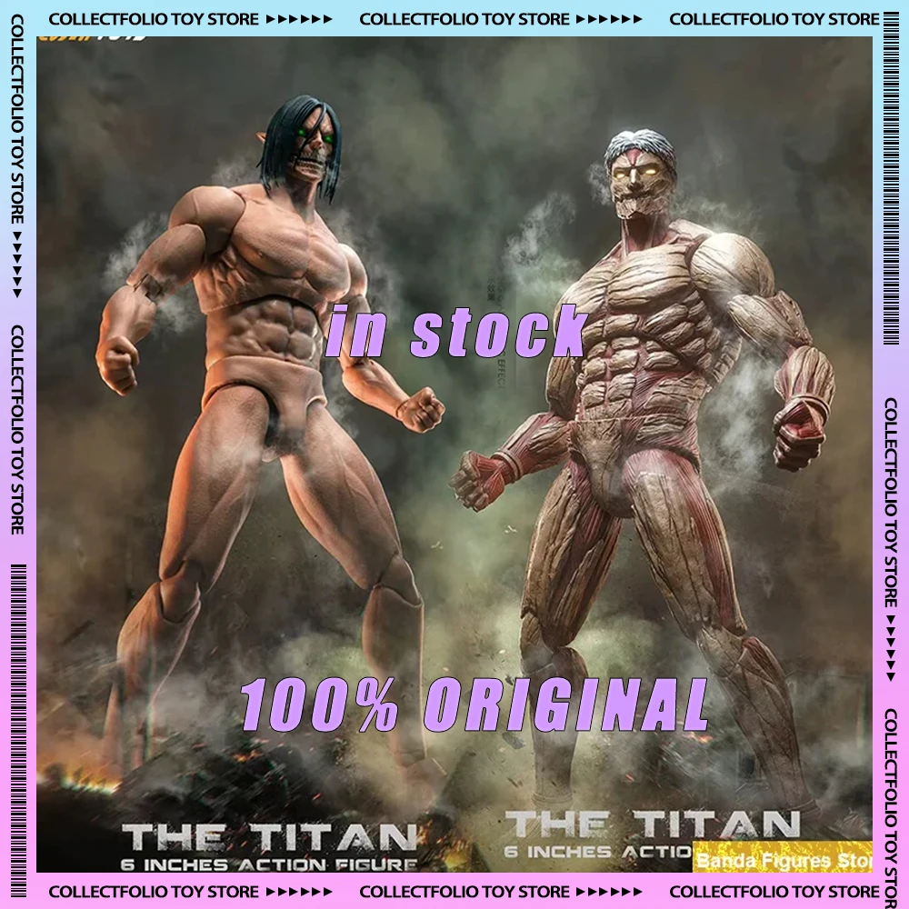 

Original COSER TOYS AD 001 AD 003 1/12 Allen Attack On Titan Body With Movable Mouth 6'' Men Soldier In Stock Anime Model Toys
