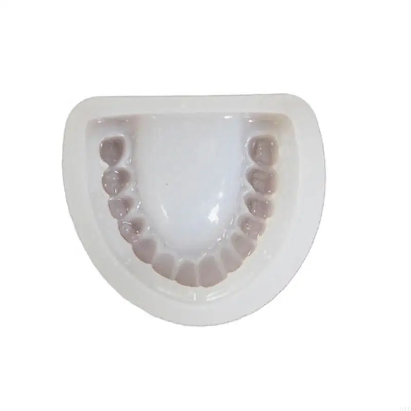 T5UF Teeth Keychains Pendant Silicone Mold Teeth Charm Resin Epoxy Mold DIY Art